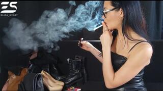 My favourite cigarette and my favourite leather shoes