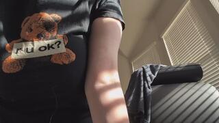 Spraying sneezes on you