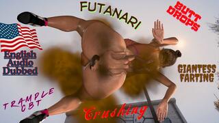 Giantess Futanari Facesitting & Fart Domination After Ball Burst - Butt Drops Crushing Ass Smother Trample & Stinky Farts in Public - Part 2 - Femdom CBT - FULL HD English Dub - POV View SFX Farting VFX