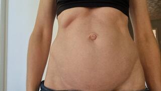 Belly Button Stretched