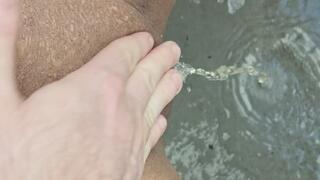 Taking many slaps on the pussy until I pee