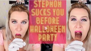 Step-Mom Sucks You Before Halloween Party 720p