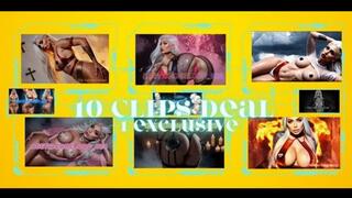 10 Clips Deal 3 + 1 exclusive video