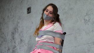 GiGi: Schoolgirl Uniform Tape Bondage