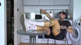 Barefoot hot guy Martex PART 1 hot Converse sneakers
