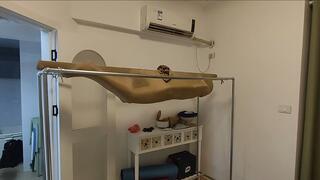 Pantyhose Encasement Mummification Stick Enforce Suspension