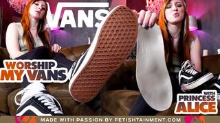Lick my dusty Vans clean and you'll get a surprise ( Shoe Humiliation with Princess Alice ) - 640p wmv