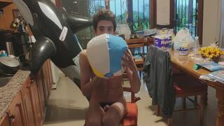 Blowing up and S2P my 20" beachball naked