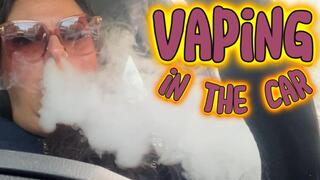 Goddess Malory Knox Vapes Massive Clouds in Your Face While Driving to Work – Inhale Her Power