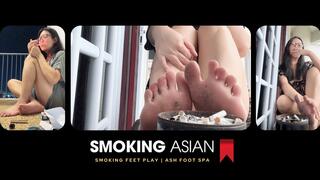 Real Smoking Asian MILF: Smoking Cigarettes & Playing With My Feet | Smoking Feet-ish
