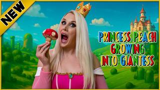 Princess Peach Takes the Power-Up Mushroom and Can’t Stop Growing