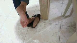 Enjoy shoeplay black in ballet flats AVI (1920x1080) FHD