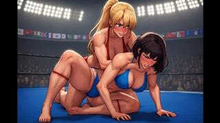 Female Wrestling Confessions #88B: Bikini Submission Showdown (Animated)