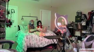 Behind the Scenes Clowny Footjob JOI with Ivy