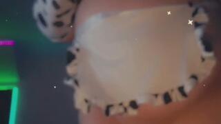 Ssbbw princess dresses up as a sexy cow....would you milk these boobs?