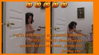 7 of 31 FLAVORS OF HALLOWEEN MONTH TOILET TREATS