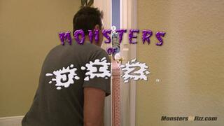 Older Man Peeping Gets Sucked Off To HUGE Cumshot