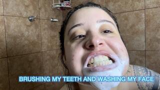 Morning Routine: Brushing My Teeth and Washing My Face
