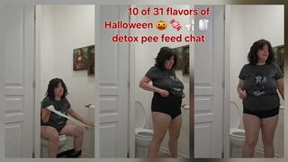 10 of 31 FLAVORS of Halloween Toilet Treats AM WAKEUP EXTREME 1ST PEE DETOX FEED