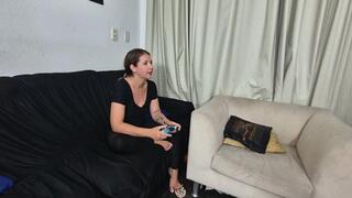 Feel all my sweat after a video game By Rosalia Peach and Sabrina Cam Babi part 1