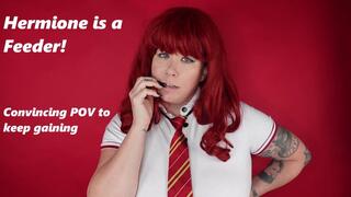 Hermione is a Feeder! POV Convinced to keep eating and Gaining weight MP4 1080