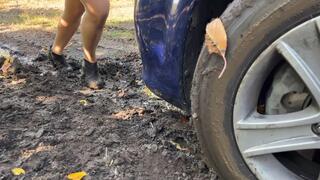 A turn to nowhere, stuck in the forest WMV