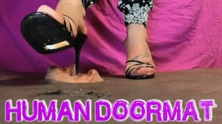 CC - Human doormat , dirty sandals