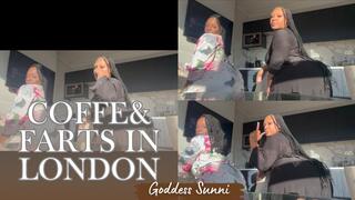 COFFE & FARTS IN LONDON ft. Goddess Satin (double fart domination)