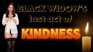 Black widow's last act of kindness