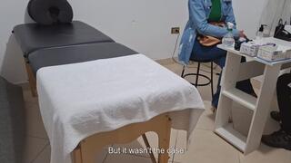 An anal rectal exam performed by a real doctor.
