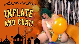 Lets get spooky! Inflating balloons and sharing memories