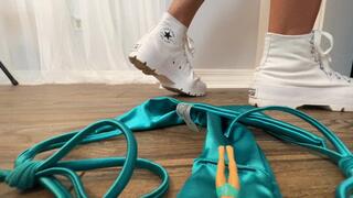 Giantess Shiny Blue Panty Ride POV