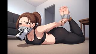 Bondage Confessions #305: Sweaty Soles in Silent Struggle