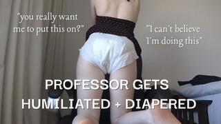 Professor Gets Diapered and Humiliated -- Frisky Freckled Fox