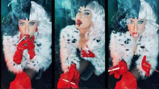 Cruella smokes 2 at once