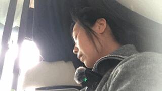 The model smoked after the meal