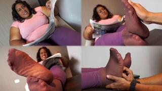 Charming chubby feet ready for rubs and caresses - MOV