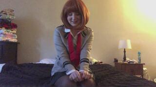 Ochako School Girl Confession and Exhibition Fun