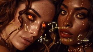 Edge While I Devour Her Lips for Satan