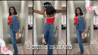 Kicking In Jeans