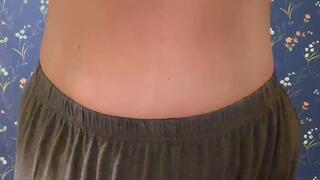 2 clips in ONE watch this kinky milf play and fondle her milky titties