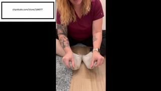 Sommerstimetats in 2 day worn hanes has itchy feet afterwork