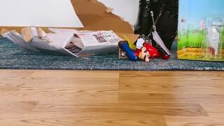 I crush a flying RC toy as punishment because the room is still not tidy