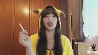 Halloween costume Day 2: Pikachu smoking