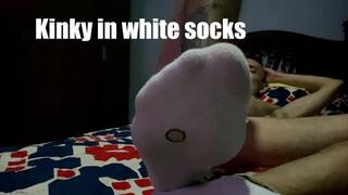 Kinky in white socks