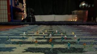 Giantess Audrey Crushes Tiny People With Chunky Boots