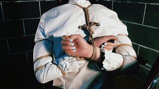CC057 CHINESE STYLE ROPE BONDAGE STRUGGLING SOCKS BALLGAGGED SLAVE TRAINING