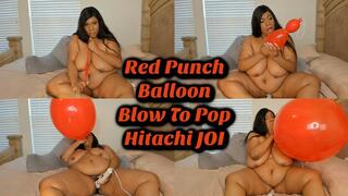 Red Punch Balloon Blow To Pop Hitachi JOI B2P HD WMV