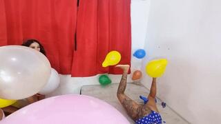 THE BIG BALLOON PARTY PART 3 BY KAT, BRITNEY HUNTER, GABY MONTAVANI, NANDA, AND BELLA BELLY CAM FULL HD