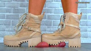 D57 Bug Cam - Ballbusting Boots Vol 1: Crushed Under My Deep Cleated Desert Boots - Trampling CBT Crush Boot Fetish